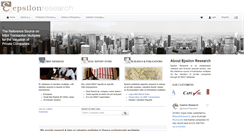 Desktop Screenshot of epsilon-research.com